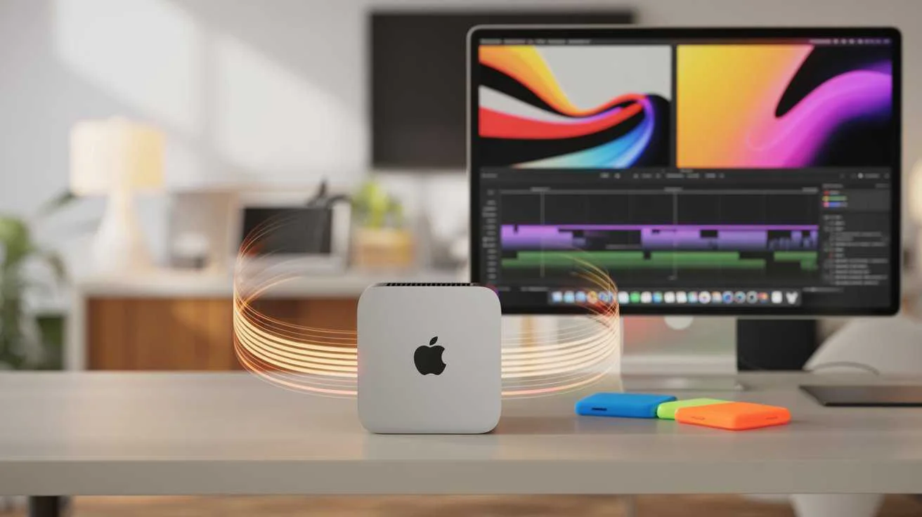 Mac Mini sleek modern banner - the ultimate compact desktop computer